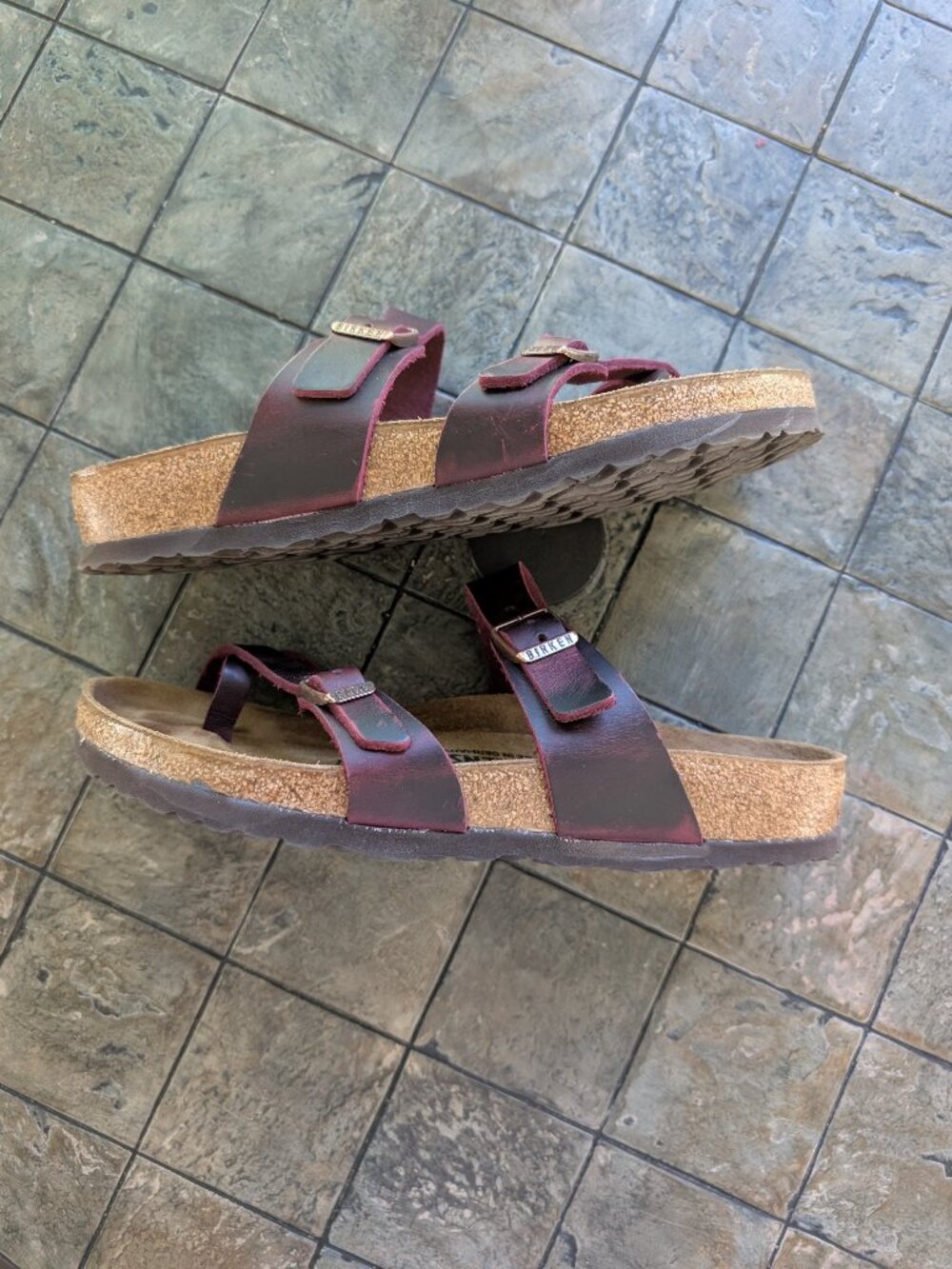 Birkenstock Mayari Oiled Leather Zinfandel size 41 in excellent condition - Picture 5 of 8